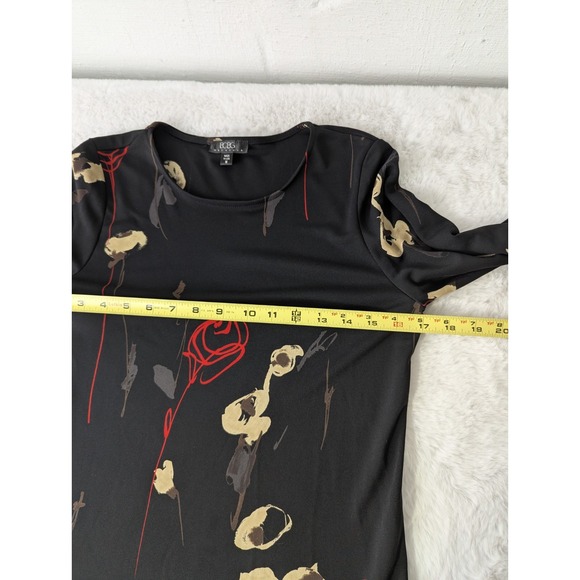 Vintage Y2K Bcbg Maxazaria Women's T-Shirt Long-Sleeve SZ M Floral Made In USA - Picture 6 of 8